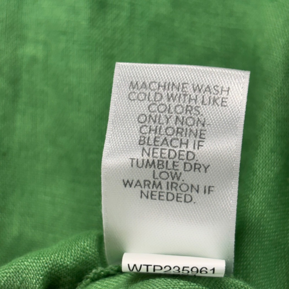 J Jill Shirt Womens 3X Linen Button Up  Relaxed Roll Tab Sleeve Green Coastal - Picture 10 of 11